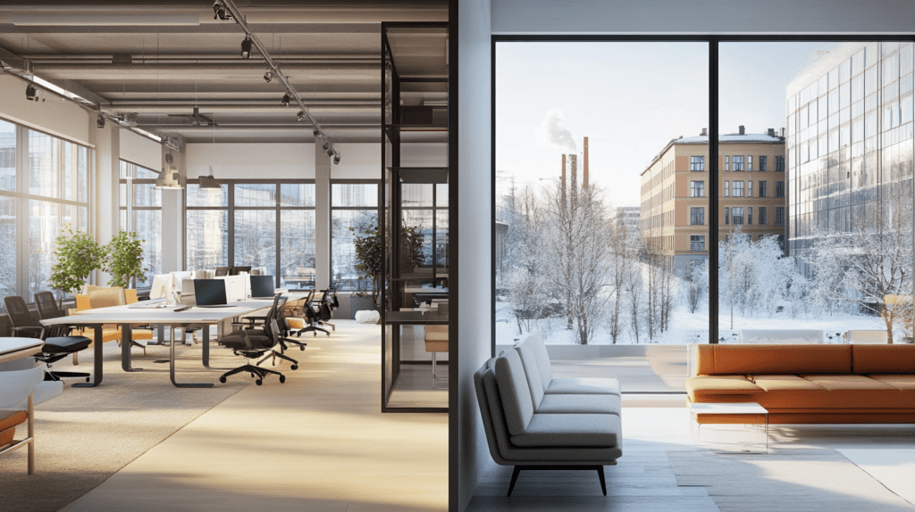 modern business center and a traditional office | toimistohotelli-helsinki.fi