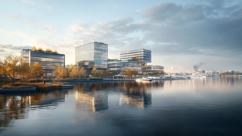 Moderni liikekeskus Suomessa